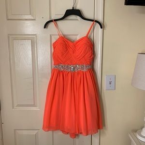 Orange/pink dress
